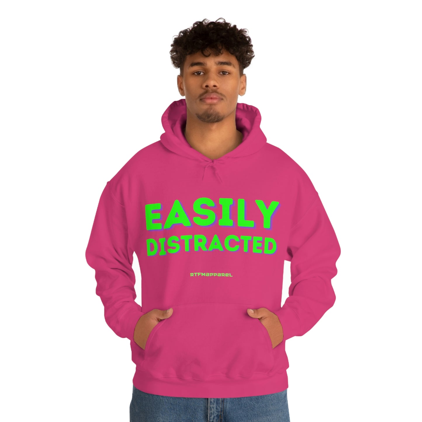 Easily Distracted - Funny, Sysadmin, Geek, Gamer, Developer, Gift Hooded Sweatshirt