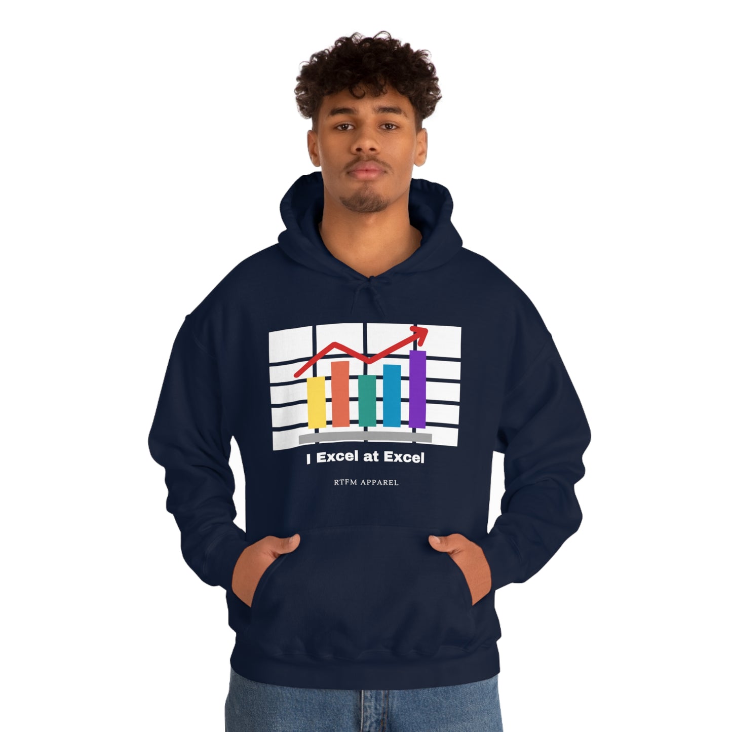 Excel Hoodie: I Excel at Excel, office humour, spreadsheets