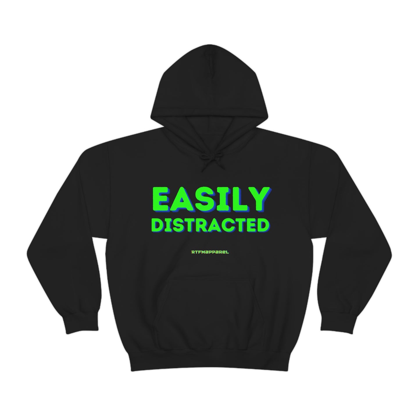 Easily Distracted - Funny, Sysadmin, Geek, Gamer, Developer, Gift Hooded Sweatshirt