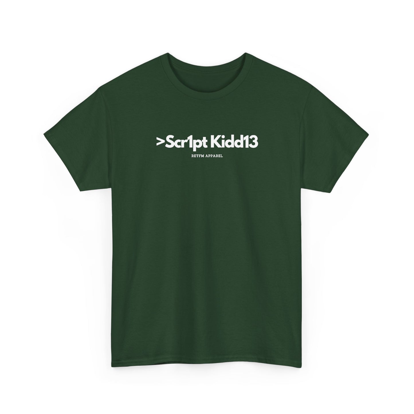 Script Kiddie RETFM Apparel Cyber Security Geek Humour — Tee