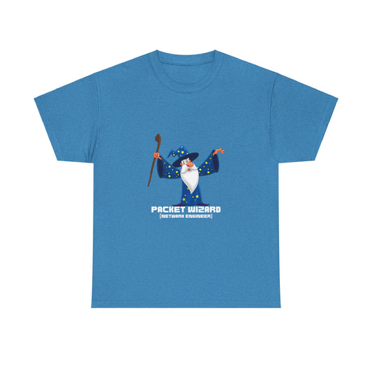 Packet Wizard Network Engineer Funny Tech Geek T-Shirt