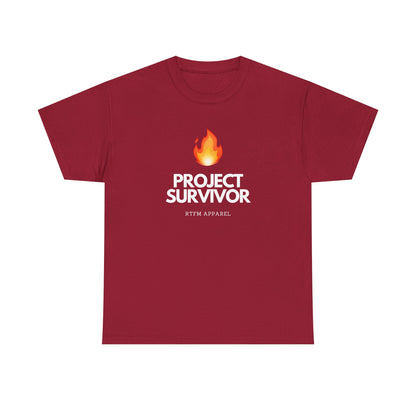 Project Survivor RTFM Apparel Flame Design - Tech, IT, Cybersecurity Engineer Humor 2025