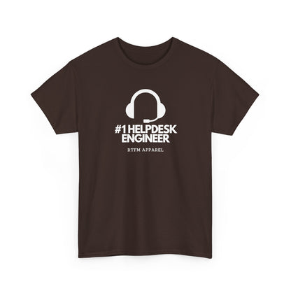 #1 Helpdesk Engineer Headset — IT Support Tee