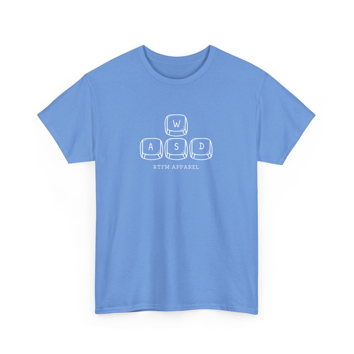 Funny WASD Gaming Keyboard RTFM Apparel T-Shirt For Tech Geeks