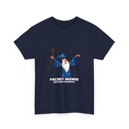 Packet Wizard Network Engineer Funny Tech Geek T-Shirt
