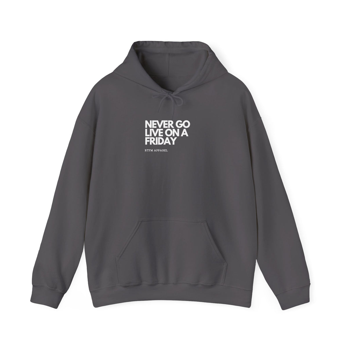 Never Go Live On A Friday — DevOps Hoodie