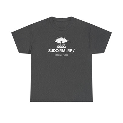 Sudo RM -RF / Explosion Fun T-Shirt - Sysadmin Linux Geek Humor 2025