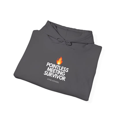 Pointless Meeting Survivor Hoodie - IT Humor, Tech Wear, Sysadmin, Developer Gift 2025