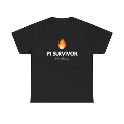 P1 Survivor T-Shirt - RTFM Apparel Funny IT, Tech, Cybersecurity, Geek Humor