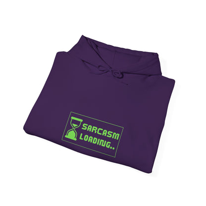 Sarcasm Loading Hourglass Tech Knit Hoodie IT Humor