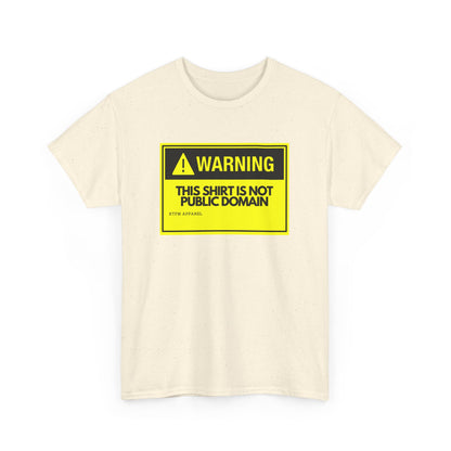 Warning This Shirt Is Not Public Domain Funny Tech Humor