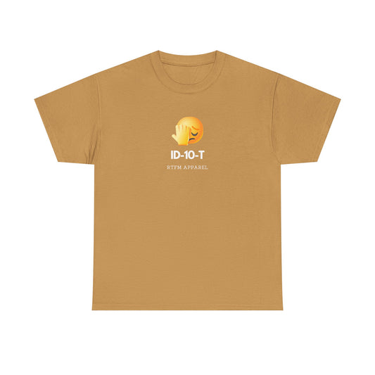 ID-10-T Funny Tech Humor T-Shirt For IT Professionals And Geeks