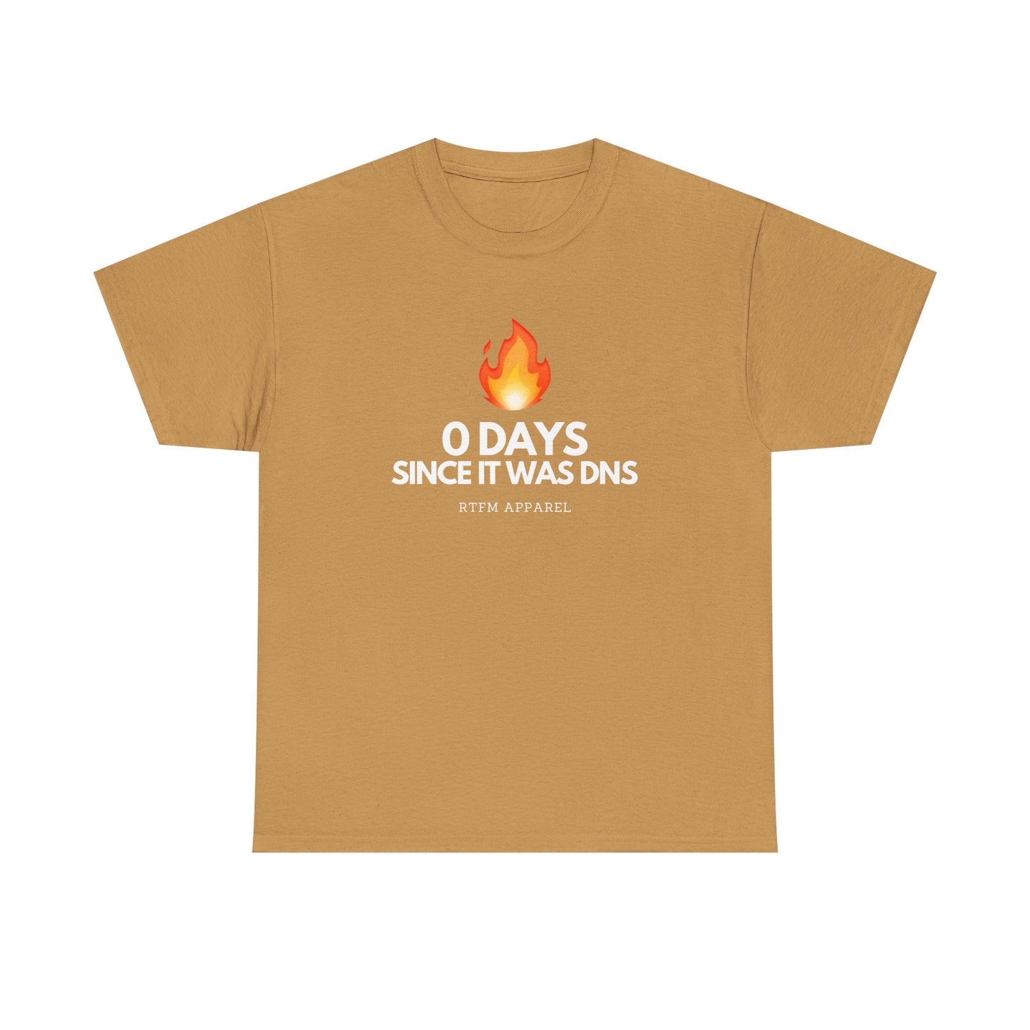 0 Days Since It Was DNS - Tech Humor, Sysadmin, IT, Network, Funny, Geek Quote Tee