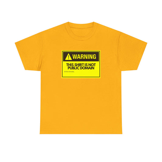 Warning This Shirt Is Not Public Domain Funny Sysadmin IT Tech Geek Gift