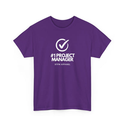 #1 Project Manager Checkmark — Tee