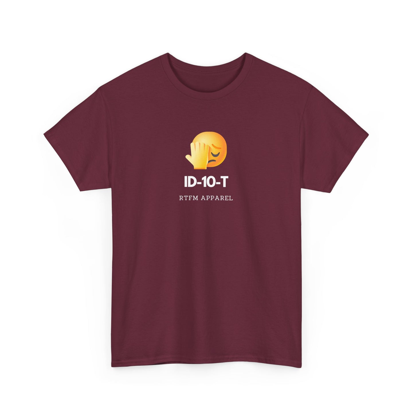 ID-10-T Funny Tech Humor T-Shirt For IT Professionals And Geeks
