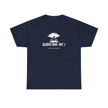 Sudo RM -RF / Explosion Fun T-Shirt - Sysadmin Linux Geek Humor 2025