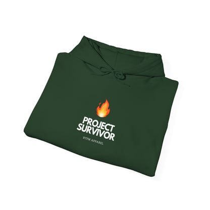 Project Survivor Hoodie RTFM Apparel Flame Design - IT, Tech, Cybersecurity Geek Humor 2025