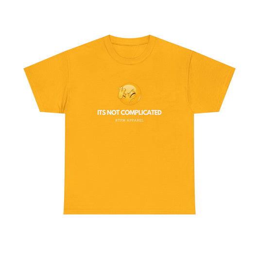 It's Not Complicated Emoji Humor RTFM Apparel - Tech, IT, Sysadmin, Network Admin