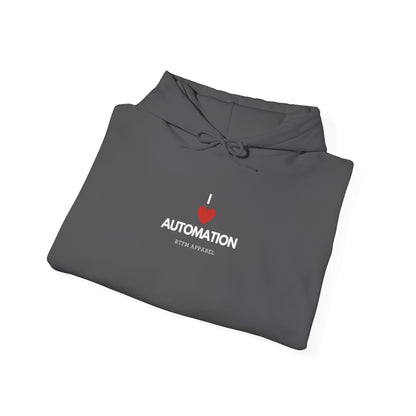 I Love Automation Hoodie - RTFM Apparel, DevOps, Tech Geek Gift, IT Specialist