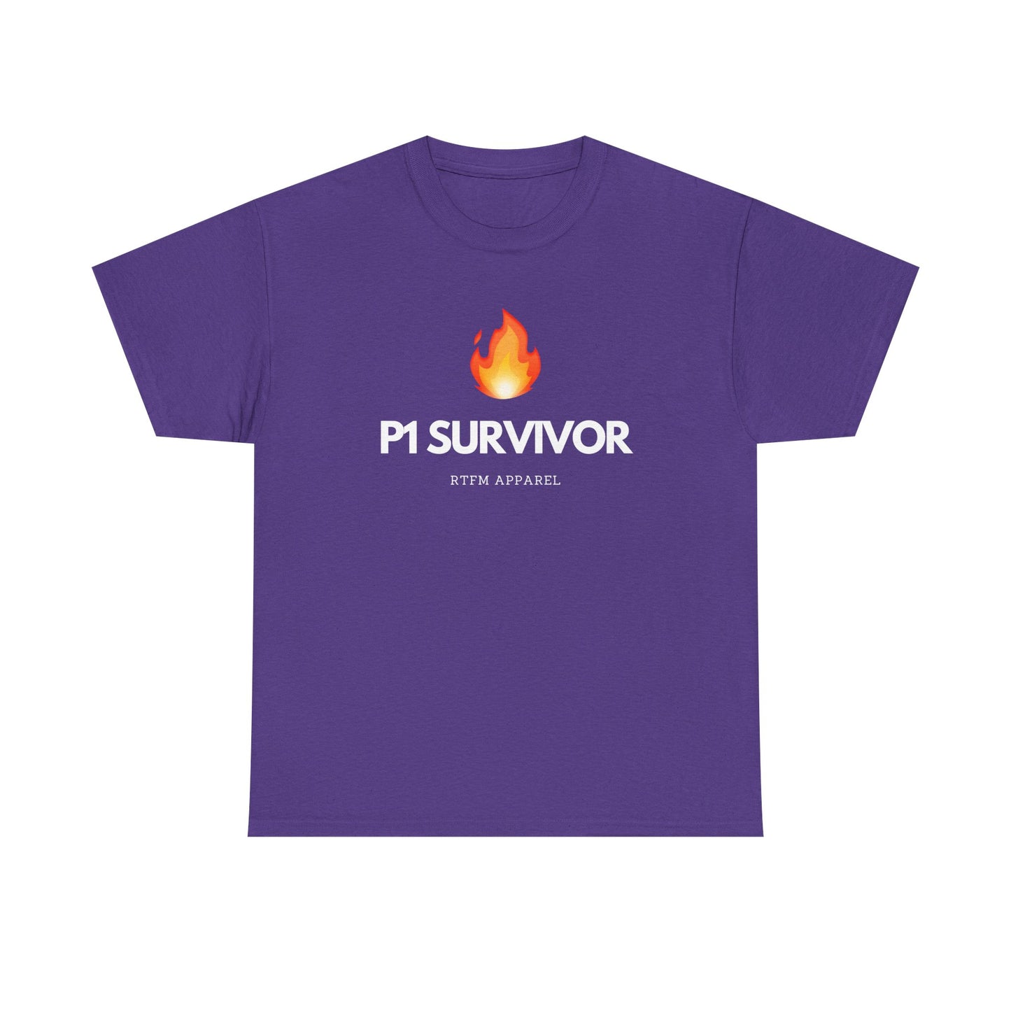 P1 Survivor T-Shirt - RTFM Apparel Funny IT, Tech, Cybersecurity, Geek Humor