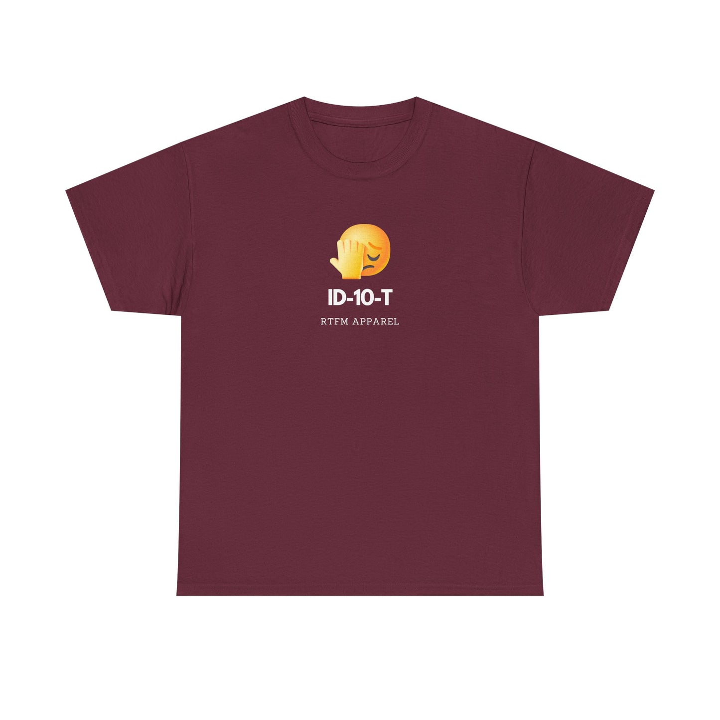 ID-10-T Funny Tech Humor T-Shirt For IT Professionals And Geeks