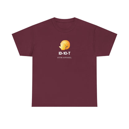 ID-10-T Funny Tech Humor T-Shirt For IT Professionals And Geeks