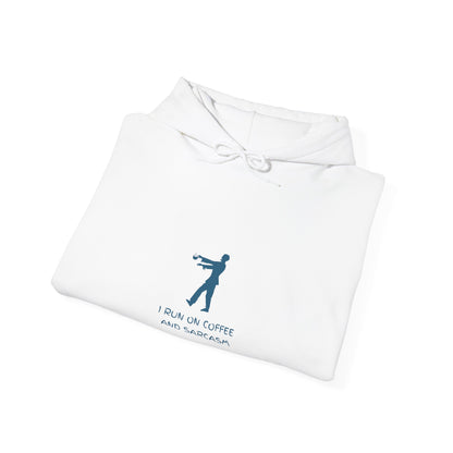 I Run On Coffee And Sarcasm - Funny Tech Geek Humor Hoodie