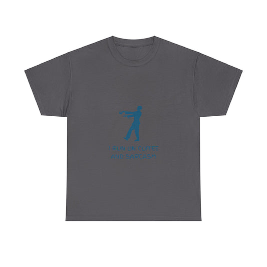 I Run On Coffee And Sarcasm - Tech, IT, Cyber Security, Geek Humor T-Shirt