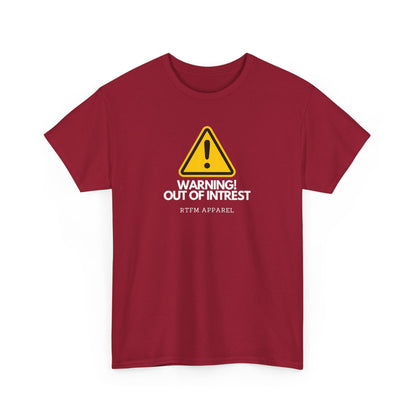 Warning Out Of Interest Funny Tech Humor IT Geek Tshirt For Developers