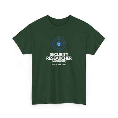 Security Researcher Not Hacker — Cybersecurity Tee