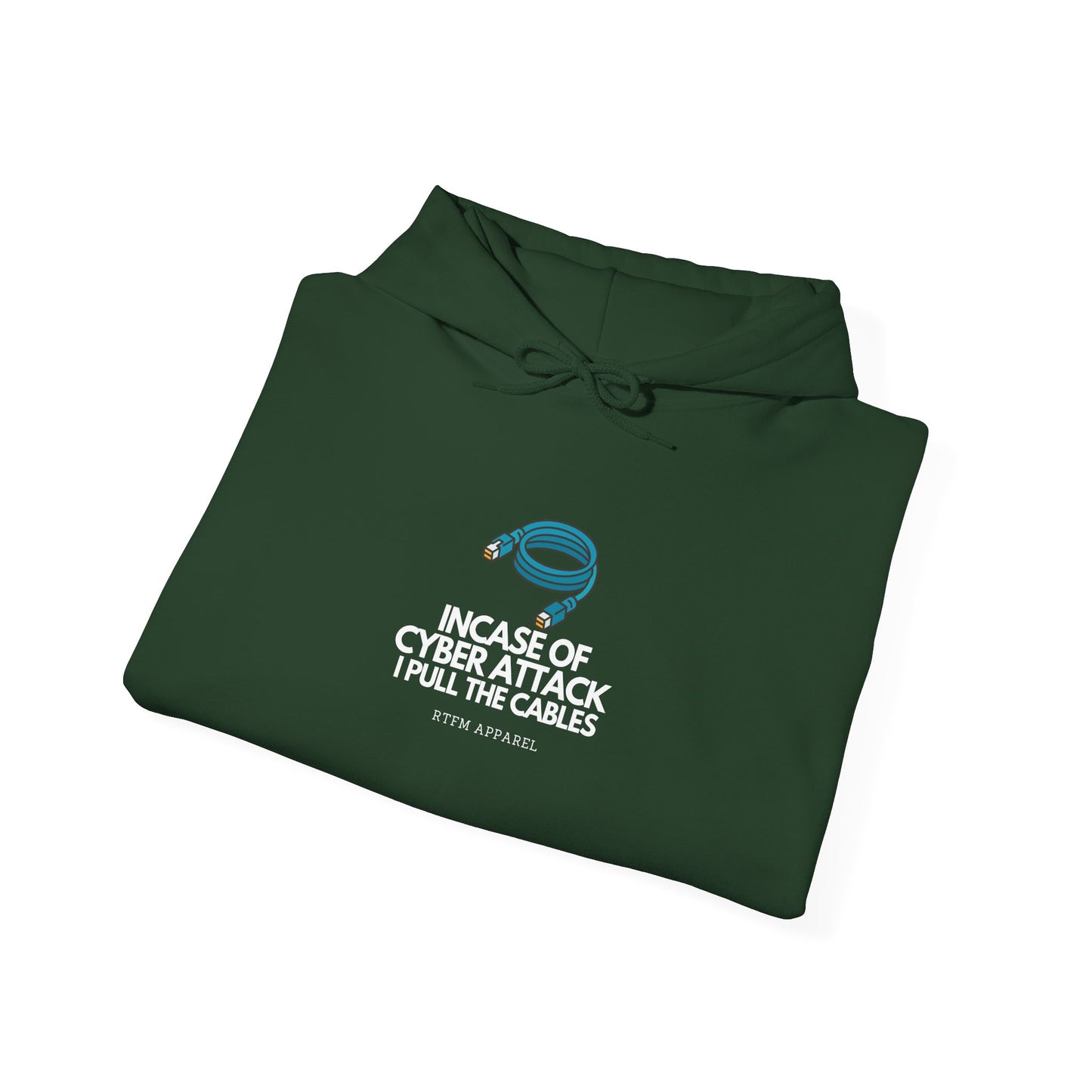 In Case Of Cyber Attack I Pull The Cables - Funny IT Tech Hoodie