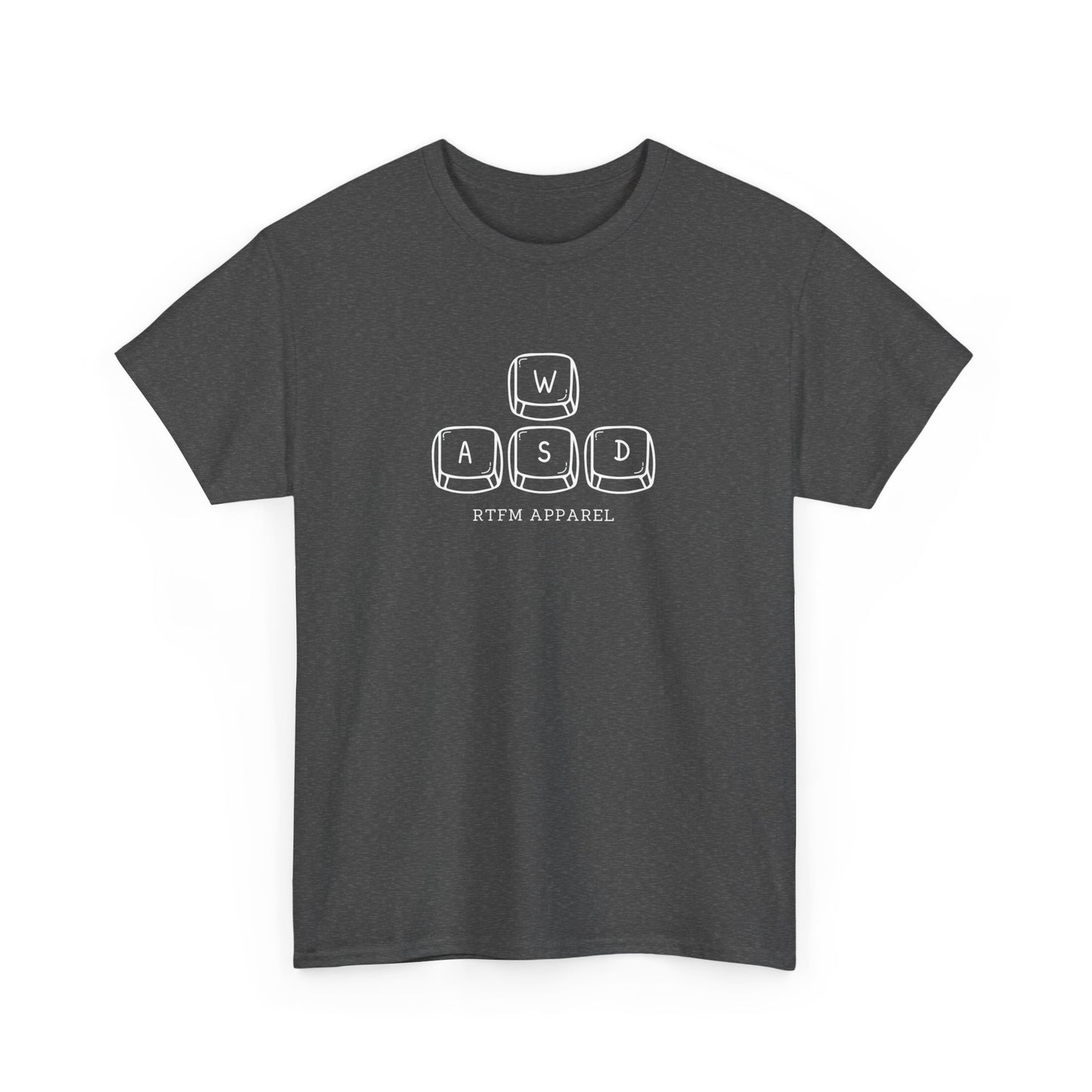 Funny WASD Gaming Keyboard RTFM Apparel T-Shirt For Tech Geeks