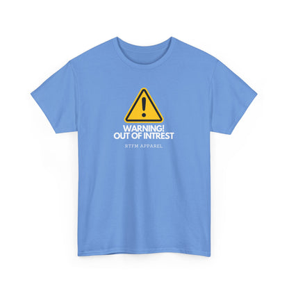 Warning Out Of Interest Funny Tech Humor IT Geek Tshirt For Developers