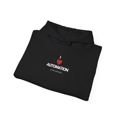 I Love Automation Hoodie - RTFM Apparel, DevOps, Tech Geek Gift, IT Specialist