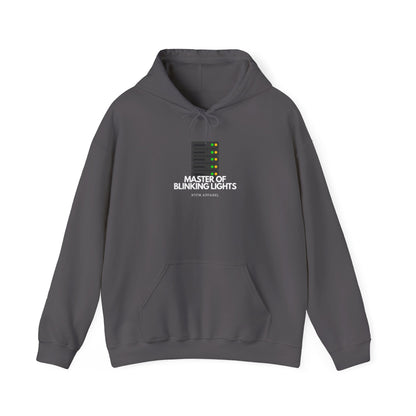 Master Of Blinking Lights Hoodie - IT Humor, RTFM Apparel, Tech Gift