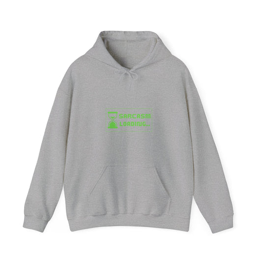 Sarcasm Loading Hoodie - IT Geek Humor, Tech Lover Gift, Funny Sysadmin Apparel