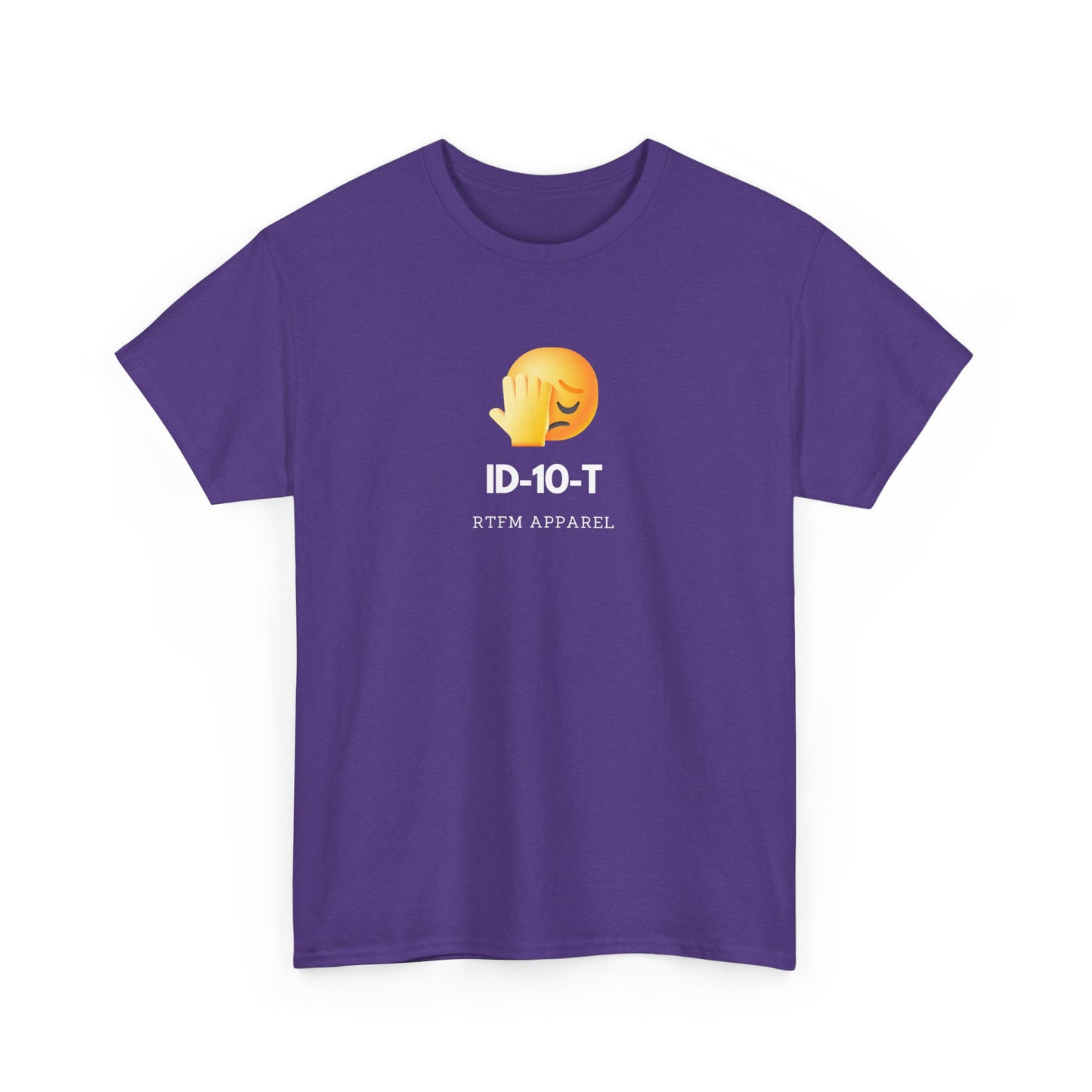 ID-10-T Funny Tech Humor T-Shirt For IT Professionals And Geeks