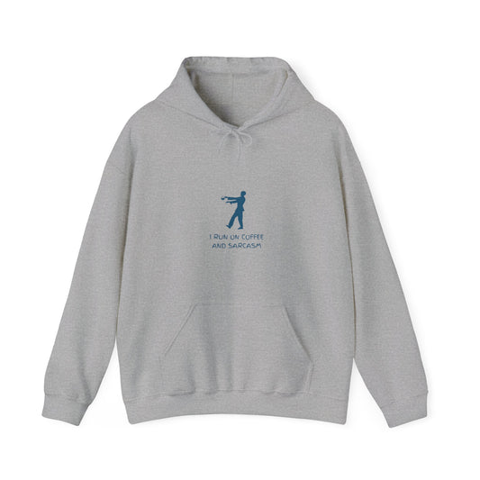 I Run On Coffee And Sarcasm - Funny Tech Geek Humor Hoodie