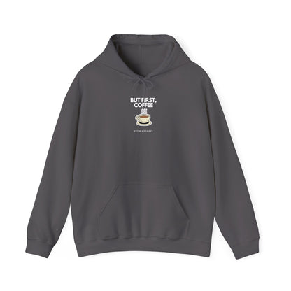 But First, Coffee - RTFM Apparel Cozy Hoodie Tech Gift for Developers, IT Professionals