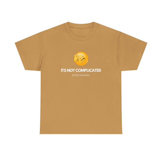 It's Not Complicated Emoji Humor RTFM Apparel - Tech, IT, Sysadmin, Network Admin