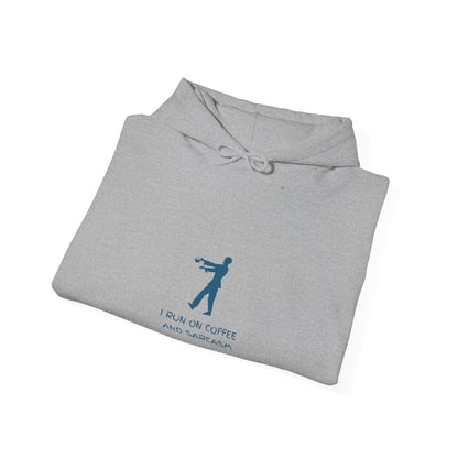 I Run On Coffee And Sarcasm - Funny Tech Geek Humor Hoodie