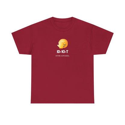 ID-10-T Funny Tech Humor T-Shirt For IT Professionals And Geeks