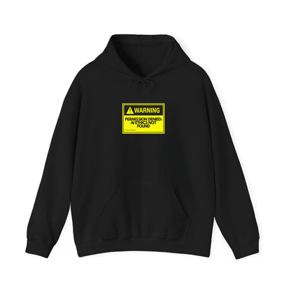Warning - Permission Denied: AI Ethics Not Found Hoodie - Tech lovers
