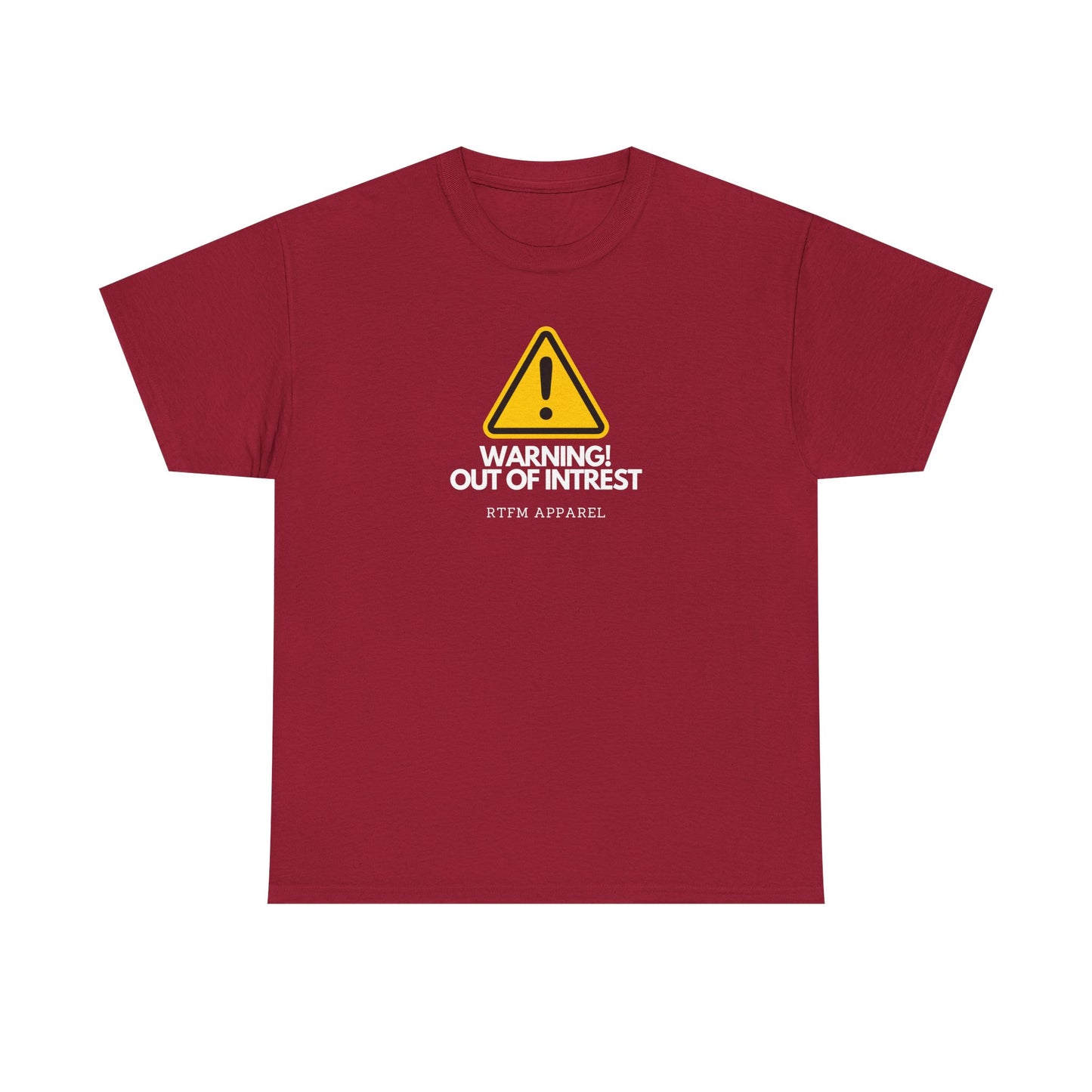 Warning Out Of Interest Funny Tech Humor IT Geek Tshirt For Developers