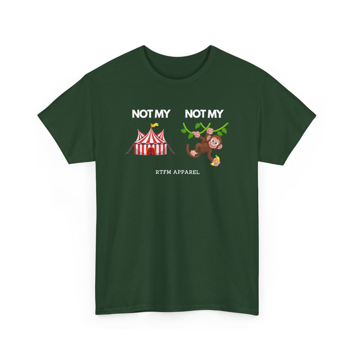 Not My Circus Not My Monkey Funny IT Tech Humor — Tee