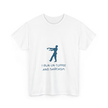 I Run On Coffee And Sarcasm - Funny Tech Geek Humor Tee