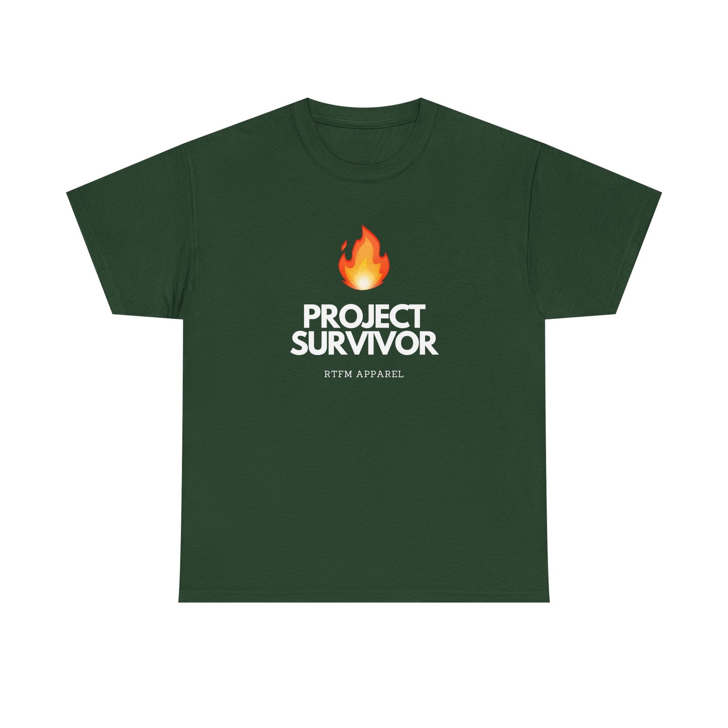 Project Survivor RTFM Apparel Flame Design - Tech, IT, Cybersecurity Engineer Humor 2025