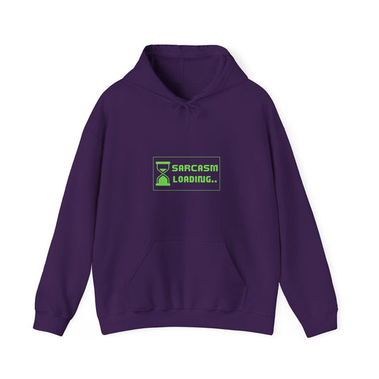 Sarcasm Loading Hourglass Tech Knit Hoodie IT Humor