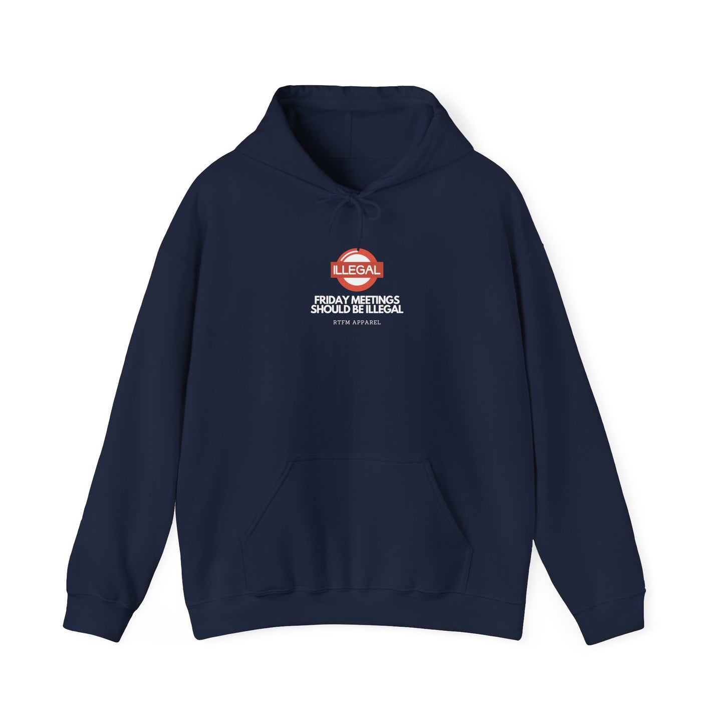 Funny Friday Meetings Should Be Illegal Hoodie for IT, Office, Geek, Programmer